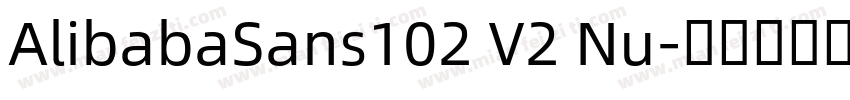 AlibabaSans102 V2 Nu字体转换